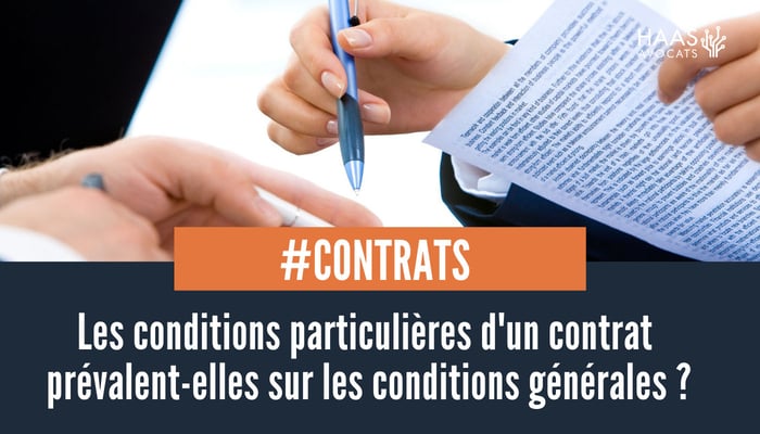 conditions generales et conditions particulières d'un contrat